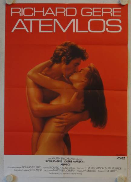 Atemlos originales deutsches Filmplakat